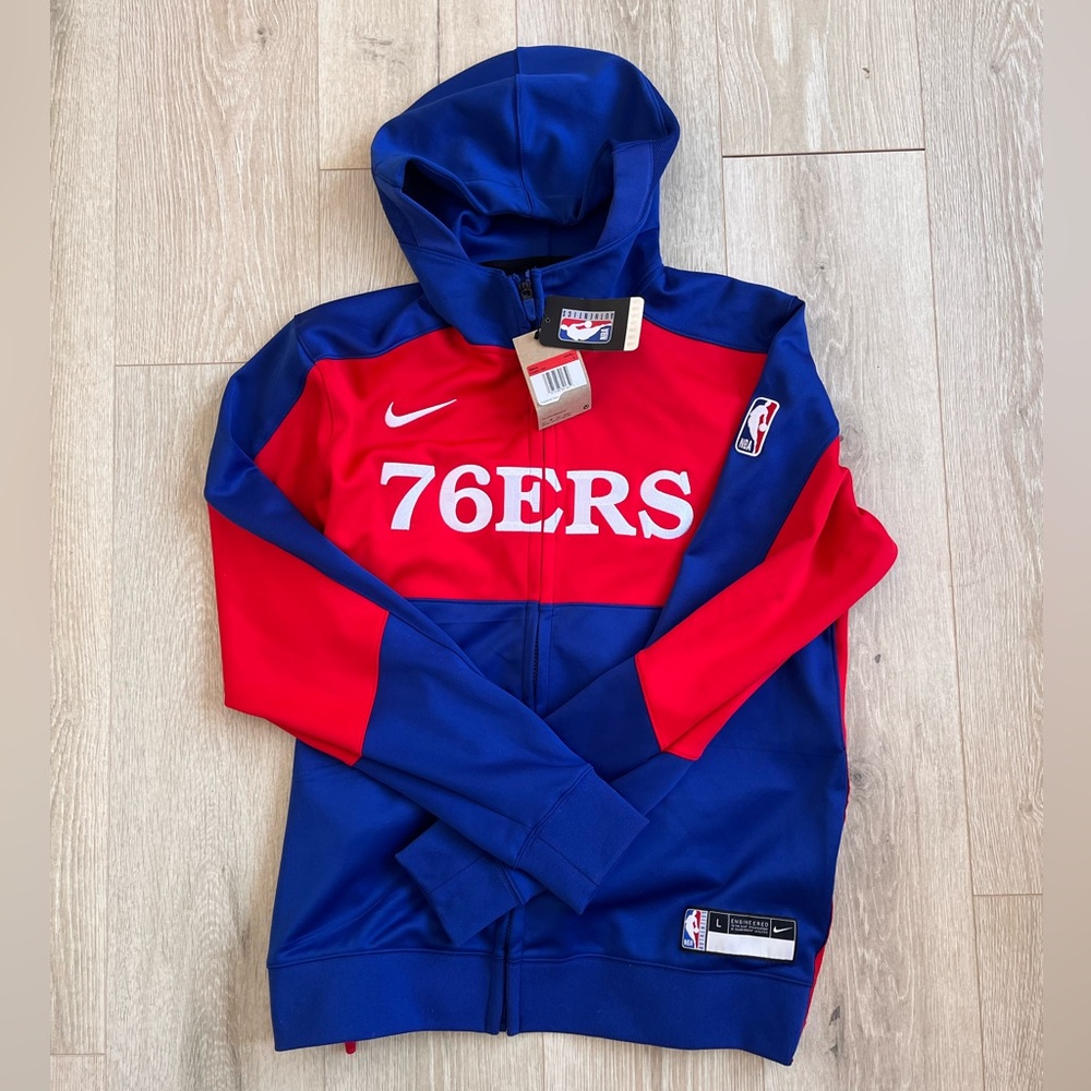 Nike Philadelphia 76ers Full-Zip jacket -NWT, Men size Large